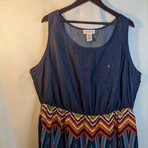 Stitch Between Women's Sleeveless Dress Size 3X